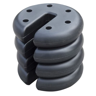 Z-Shade Angled Leg Canopy Tent With Push Button Locking System And 4 Pack Of 5 Pound Plastic Concrete Filled Leg Weight Plates, Navy 2 Z-Shade Angled Leg Canopy Tent With Push Button Locking System And 4 Pack Of 5 Pound Plastic Concrete Filled Leg Weight Plates, Navy - Image 2