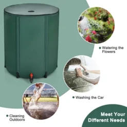 Costway 53 Gallon Portable Rain Barrel Water Collector Collapsible Tank W/Spigot Filter -Sunnydaze Decor Store GUEST 8e49f311 aa70 44c0 99e1 37822e679eb6