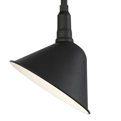 Franklin Iron Works Neihart Rustic Farmhouse Outdoor Barn Light Fixture Black Curving Gooseneck 18" For Post Exterior Barn Deck House Porch Yard Patio 2 Franklin Iron Works Neihart Rustic Farmhouse Outdoor Barn Light Fixture Black Curving Gooseneck 18" For Post Exterior Barn Deck House Porch Yard Patio - Image 2