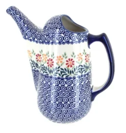 Blue Rose Polish Pottery K055 Manufaktura Watering Can -Sunnydaze Decor Store GUEST 8f980510 9bdf 4fc7 a474 40456e4b9ef5