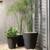 Crescent Garden Madison Plastic Planter Pots