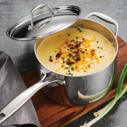 Tramontina Gourmet Tri-Ply Clad 4qt Sauce Pan With Lid Silver 14 Tramontina Gourmet Tri-Ply Clad 4qt Sauce Pan With Lid Silver -Sunnydaze Decor Store GUEST 90091560 ceed 48be 91e5 902f41321d8c