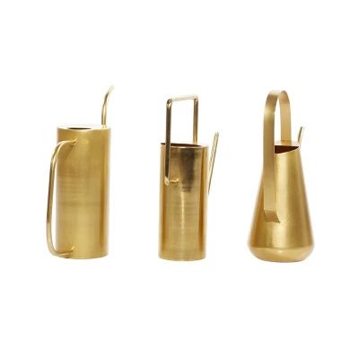 Set Of 3 Glam Metal Tall Planters Gold - Olivia & May 6 Set Of 3 Glam Metal Tall Planters Gold - Olivia & May - Image 6