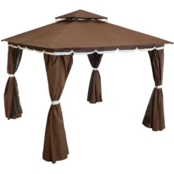 Sunnydaze Decor Sunnydaze Soft Top Rectangle Patio Gazebo With Screens And Privacy Walls For Backyard, Garden Or Deck 20 Sunnydaze Decor Sunnydaze Soft Top Rectangle Patio Gazebo With Screens And Privacy Walls For Backyard, Garden Or Deck -Sunnydaze Decor Store GUEST 90832ddb b4f3 461e 843f 168de11567b3