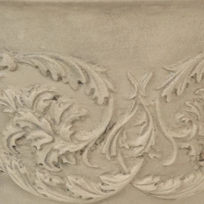 Sunnydaze Decor Sunnydaze Indoor/Outdoor Patio, Garden, Or Porch Weather-Resistant Double-Walled Darcy Flower Pot Planter - 16" - Beige 3 Sunnydaze Decor Sunnydaze Indoor/Outdoor Patio, Garden, Or Porch Weather-Resistant Double-Walled Darcy Flower Pot Planter - 16" - Beige - Image 3