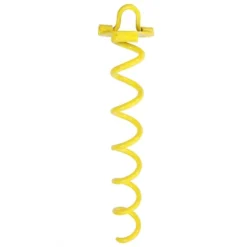 Sunnydaze Decor Sunnydaze Outdoor Tarp Tent Tie-Out Heavy-Duty Spiral Ground Anchor Stake With Folding Ring - Yellow 8 Sunnydaze Decor Sunnydaze Outdoor Tarp Tent Tie-Out Heavy-Duty Spiral Ground Anchor Stake With Folding Ring - Yellow -Sunnydaze Decor Store GUEST 92c30934 c4c2 44e7 b473 f5f8b4f9e22c