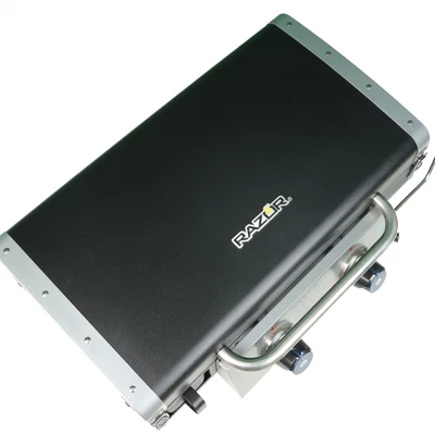 Razor Griddle GGT2131M 25 Inch Outdoor 2 Burner Portable LP Propane Gas Grill Griddle, 318 Sq In And Top Cover Lid For BBQ Cooking, Black (Steel) 3 Razor Griddle GGT2131M 25 Inch Outdoor 2 Burner Portable LP Propane Gas Grill Griddle, 318 Sq In And Top Cover Lid For BBQ Cooking, Black (Steel) - Image 3