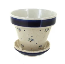 Blue Rose Polish Pottery 890-893 Zaklady Small Flower Pot -Sunnydaze Decor Store GUEST 95a40a50 c566 47fa 97a4 c9787813cb45