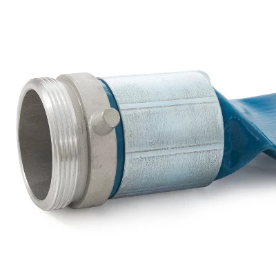 Apache 98138065 3 Inch Diameter 50 Foot Length 55 PSI Polyester Reinforced PVC Lay Flat Pool Sump Pump Hose With Aluminum Quick-Shank Connections Blue 3 Apache 98138065 3 Inch Diameter 50 Foot Length 55 PSI Polyester Reinforced PVC Lay Flat Pool Sump Pump Hose With Aluminum Quick-Shank Connections Blue - Image 3