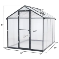 AOODOR Walk-in Greenhouse Polycarbonate Panel Hobby GreenhousesGarden 11 AOODOR Walk-in Greenhouse Polycarbonate Panel Hobby GreenhousesGarden -Sunnydaze Decor Store GUEST 99b7e915 8b8b 46ff 8d9e 40c0bbf859a6