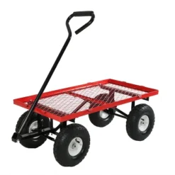 Sunnydaze Decor Sunnydaze Outdoor Lawn And Garden Heavy-Duty Durable Steel Mesh Utility Wagon Cart With Removable Sides -Sunnydaze Decor Store GUEST 99e9a833 4118 444f 9151 3a2dd6e9c8fa