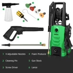 IronMax 3500PSI Electric Pressure Washer 2.6GPM 1800W W/ 4 Nozzles & Foam Lance OrangeGreen 13 IronMax 3500PSI Electric Pressure Washer 2.6GPM 1800W W/ 4 Nozzles & Foam Lance OrangeGreen -Sunnydaze Decor Store GUEST 9a593fbe d82d 45bf 8a9f 3f1abd4ddf44