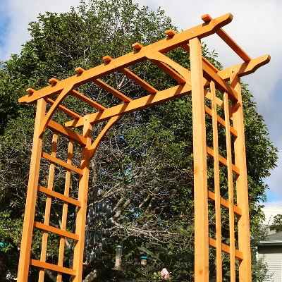 Sunnydaze Decor Sunnydaze Durable Wooden Arbor For Gardening, Walkways, And Wedding Decor With Weatherproof Finish - 78" 6 Sunnydaze Decor Sunnydaze Durable Wooden Arbor For Gardening, Walkways, And Wedding Decor With Weatherproof Finish - 78" - Image 6