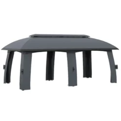 Outsunny 10' X 20' Patio Gazebo, Outdoor Gazebo Canopy Shelter With Netting & Curtains, Vented Roof, Steel Frame For Garden And Lawn -Sunnydaze Decor Store GUEST 9d2bb17f 19eb 48bf b0e1 f654a52bc3c6