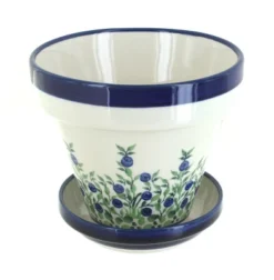 Blue Rose Polish Pottery 890-893 Zaklady Small Flower Pot -Sunnydaze Decor Store GUEST 9d6044ea 9bac 44ab 8987 dd9d6c24cdfc