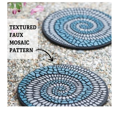 Gardener's Supply Company Flagstone Recycled Rubber Stepping Stone For Garden Walkway | Outdoor Patio Décor & Lawn Pathway Landscaping Stepping Blocks 2 Gardener's Supply Company Flagstone Recycled Rubber Stepping Stone For Garden Walkway | Outdoor Patio Décor & Lawn Pathway Landscaping Stepping Blocks - Image 2