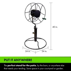 Yard Butler Free Standing Swivel Hose Reel - Water Hose Caddy For Yard Or Garden - Freestanding Metal With Patio Base -Sunnydaze Decor Store GUEST 9e503ea8 3d31 4409 b05b 782d97c2a85f