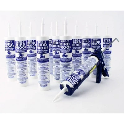 Bird-X 3pk Bird Proof Transparent Repellent Gel 2 Bird-X 3pk Bird Proof Transparent Repellent Gel - Image 2