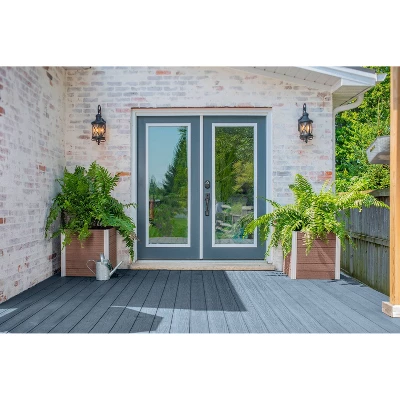 Vita 22" Wide Urbana Cube Square Planter Box Espresso 7 Vita 22" Wide Urbana Cube Square Planter Box Espresso - Image 7