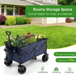 Costway Folding Collapsible Wagon Utility Garden Cart W/ Wide Wheels Adjustable Handle 14 Costway Folding Collapsible Wagon Utility Garden Cart W/ Wide Wheels Adjustable Handle -Sunnydaze Decor Store GUEST a029ceb9 9336 4f02 90bc e697b1a51202