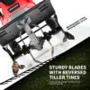 Costway 14-Inch 10 Amp Corded Electric Tiller And Cultivator 9'' Tilling Depth Red
