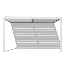 Aoodor Outdoor Louvered Pergola Adjustable Louvered Sloping Roof Wall-Mounted Pergola 21 Aoodor Outdoor Louvered Pergola Adjustable Louvered Sloping Roof Wall-Mounted Pergola -Sunnydaze Decor Store GUEST a1519413 b0e3 49fa 81d9 c3c3dbf86f58