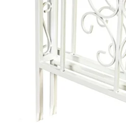 Evergreen Montebello Iron Garden Arbor, White- 53 X 84 X 23 Inches Fade And Weather Resistant Outdoor Decor 13 Evergreen Montebello Iron Garden Arbor, White- 53 X 84 X 23 Inches Fade And Weather Resistant Outdoor Decor -Sunnydaze Decor Store GUEST a1565ad6 626c 4dbe 8c22 cc55d4a6fc9a