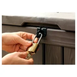 Glenwood 101 Gallon Outdoor Storage Box - Brown - Keter -Sunnydaze Decor Store GUEST a18884e3 b491 4254 8530 f70e82bcd8d8