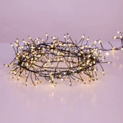 Kurt Adler 9.8-Foot 300-Light Warm White LED Fairy Light Cluster Garland -Sunnydaze Decor Store GUEST a33da1dc 104c 49e5 92bf f9174f15fe6e