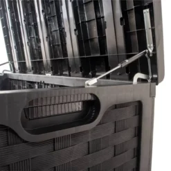 Starplast 153 Gallon Plastic Deck Box Black -Sunnydaze Decor Store GUEST a35af031 4708 45a7 9043 0675fac7d2bf