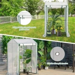 Costway 39'' X 32'' X 59'' Walk-in Garden Greenhouse Warm House For Plant Growing -Sunnydaze Decor Store GUEST a44b9a83 804d 49ca 8165 38ce1ad8342b