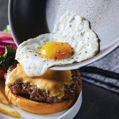 Rachael Ray Cook + Create Aluminum Nonstick Frying Pan 10" Gray 2 Rachael Ray Cook + Create Aluminum Nonstick Frying Pan 10" Gray - Image 2