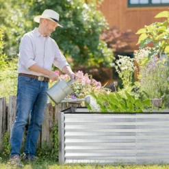 Costway Raised Garden Bed Large Metal Planter Box Kit For Vegetable Herb 6' X 3' X 2' -Sunnydaze Decor Store GUEST a4bd98ab 1833 4887 9e52 eadac2728949