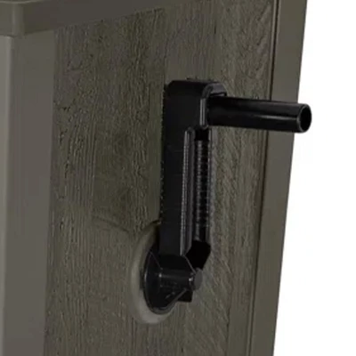 Suncast Farmington Smart Tube Weatherproof Outdoor Hideaway Standard Garden Hose Storage Pot Container With Brass Connections, Stoney 4 Suncast Farmington Smart Tube Weatherproof Outdoor Hideaway Standard Garden Hose Storage Pot Container With Brass Connections, Stoney - Image 4