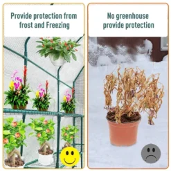 Outsunny 7' X 3' X 7' Outdoor Walk-In Greenhouse, Plant Nursery With Roll-up Windows, PE Cover, And 3 Wire Shelves -Sunnydaze Decor Store GUEST a5bff2c1 4638 400b 91c4 86bcbdcb8a1b