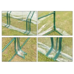 Gardenised Green Outdoor Waterproof Portable Plant Greenhouse With 2 Clear Zippered Windows -Sunnydaze Decor Store GUEST a5f87101 8a0d 43e4 8e40 93c59b08d485