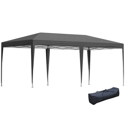 Outsunny 10' X 20' Pop Up Canopy With Sturdy Frame, UV Fighting Roof, Carry Bag For Patio, Backyard, Beach, Garden 12 Outsunny 10' X 20' Pop Up Canopy With Sturdy Frame, UV Fighting Roof, Carry Bag For Patio, Backyard, Beach, Garden - Image 12