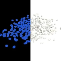 Nature Spring Glow-in-the-Dark Solar Pathway Pebble Lights, 200 Pcs. - Blue -Sunnydaze Decor Store GUEST a7b2cdfc 7e03 4ecc b46c 38baddd2fdc0