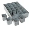 Gardener's Supply Company Galvanized Steel Seed Starter Tray | Heavy Duty Metal Greenhouse Seed Starting Tray With 24 Removable Cells | Indoor &
