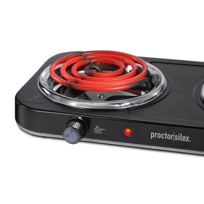 Proctor Silex Electric Double Burner Cooktop - 34115 2 Proctor Silex Electric Double Burner Cooktop - 34115 - Image 2
