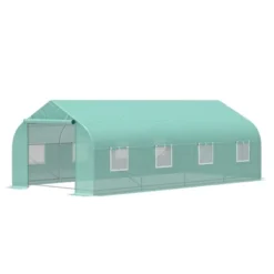 Outsunny 20' X 10' X 7' Tunnel Greenhouse Large Walk-In Warm House Deluxe High GardenHot House With 8 Roll Up Windows & Roll Up Door, Steel Frame 9 Outsunny 20' X 10' X 7' Tunnel Greenhouse Large Walk-In Warm House Deluxe High GardenHot House With 8 Roll Up Windows & Roll Up Door, Steel Frame -Sunnydaze Decor Store GUEST aaa98e1b f3e2 4b65 9efd aa9a19a7d075