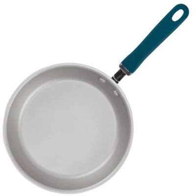 Rachael Ray Create Delicious 9.5" Aluminum Nonstick Deep Skillet With Lid Teal 1 Rachael Ray Create Delicious 9.5" Aluminum Nonstick Deep Skillet With Lid Teal