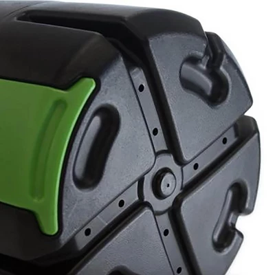 FCMP Outdoor HOTFROG 37 Gallon Single Chamber Quick Curing Tumbling Composter Outdoor Rotating Garden Compost Bin Green/Black 3 FCMP Outdoor HOTFROG 37 Gallon Single Chamber Quick Curing Tumbling Composter Outdoor Rotating Garden Compost Bin Green/Black - Image 3