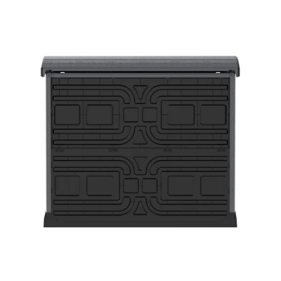 Duramax CedarGrain StoreAway 1200L Capacity Outdoor Deck And Garden Storage Box With Panel Doors & Arc Lid For Patios, Pool Areas, & Driveways, Grey 3 Duramax CedarGrain StoreAway 1200L Capacity Outdoor Deck And Garden Storage Box With Panel Doors & Arc Lid For Patios, Pool Areas, & Driveways, Grey - Image 3