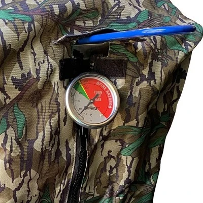 Bayou Classic Outdoor Custom Fit Camo Weatherproof Zippered Cover For Bayou Classic 700-725 2.5 Gallon Freestanding/Tabletop Fryer, Mossy Oak 3 Bayou Classic Outdoor Custom Fit Camo Weatherproof Zippered Cover For Bayou Classic 700-725 2.5 Gallon Freestanding/Tabletop Fryer, Mossy Oak - Image 3