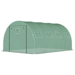 Outsunny Walk-in Tunnel Greenhouse With 2 Zippered Mesh Doors Upgraded Hot House, Green, 13' X 10' X 6.5' 7 Outsunny Walk-in Tunnel Greenhouse With 2 Zippered Mesh Doors Upgraded Hot House, Green, 13' X 10' X 6.5' -Sunnydaze Decor Store GUEST ac80eba8 6fde 4099 9b4c 721cddaf80a4