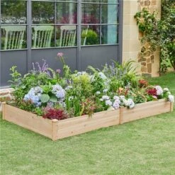 Yaheetech Wooden Raised Garden Bed For Vegetable Flower Planting Wood