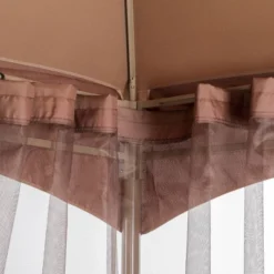 10' X 12' Outdoor Garden Gazebo With Skirts Tent Canopy Beige - Captiva Designs -Sunnydaze Decor Store GUEST ad3e7c65 e0e0 4088 ae2b a5570b1dd68f