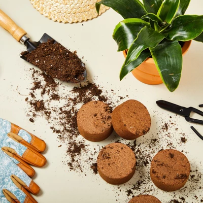 Farmlyn Creek 30 Pack Compressed Coco Coir Plant Pot Pellets Disc, Bulk Gardening Seed Starters For Soil Mix, 2.75 In 1 Farmlyn Creek 30 Pack Compressed Coco Coir Plant Pot Pellets Disc, Bulk Gardening Seed Starters For Soil Mix, 2.75 In