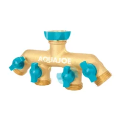 Aqua Joe AJ-FS4W Solid Brass 4-Connection Garden Hose Splitter 5 Aqua Joe AJ-FS4W Solid Brass 4-Connection Garden Hose Splitter -Sunnydaze Decor Store GUEST af290a6e 6353 431f 8f69 82f5019552f6